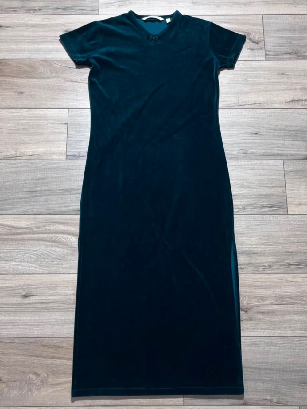 Victoria’s Secret Country Womens Vintage Velour Sleepwear Nightgown XS Green